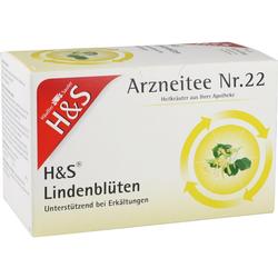 Verpackung von H&S Lindenblüten-Arzneitee zur Unterstützung bei Erkältungen.