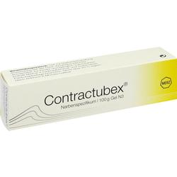 Eine Packung Contractubex-Gel zur Narbenbehandlung.
